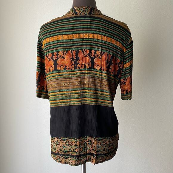 Componix sz 8 Vintage tribal aztec print faux wrap top - Picture 4 of 8
